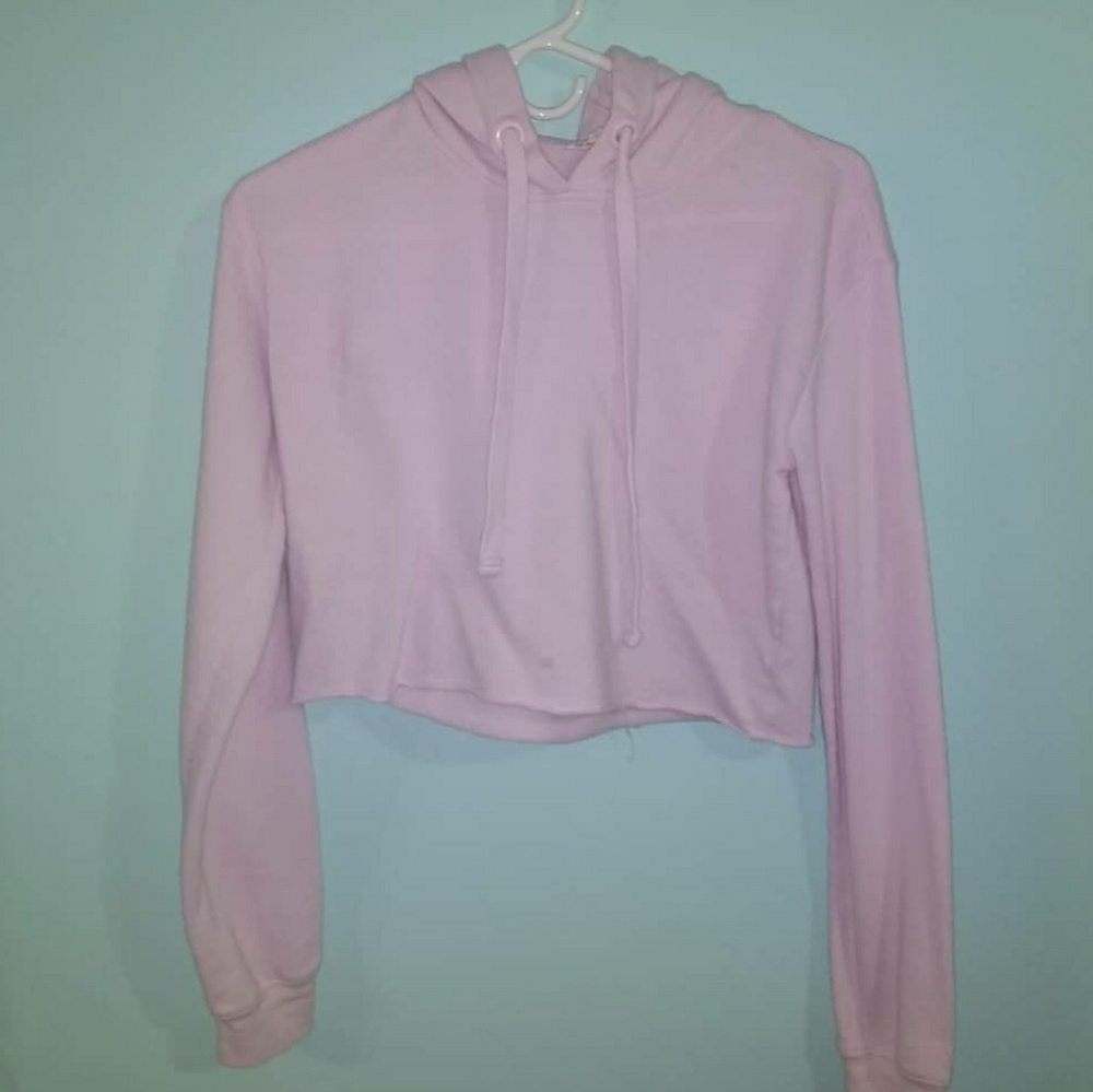 Pink cropped sweatshirt